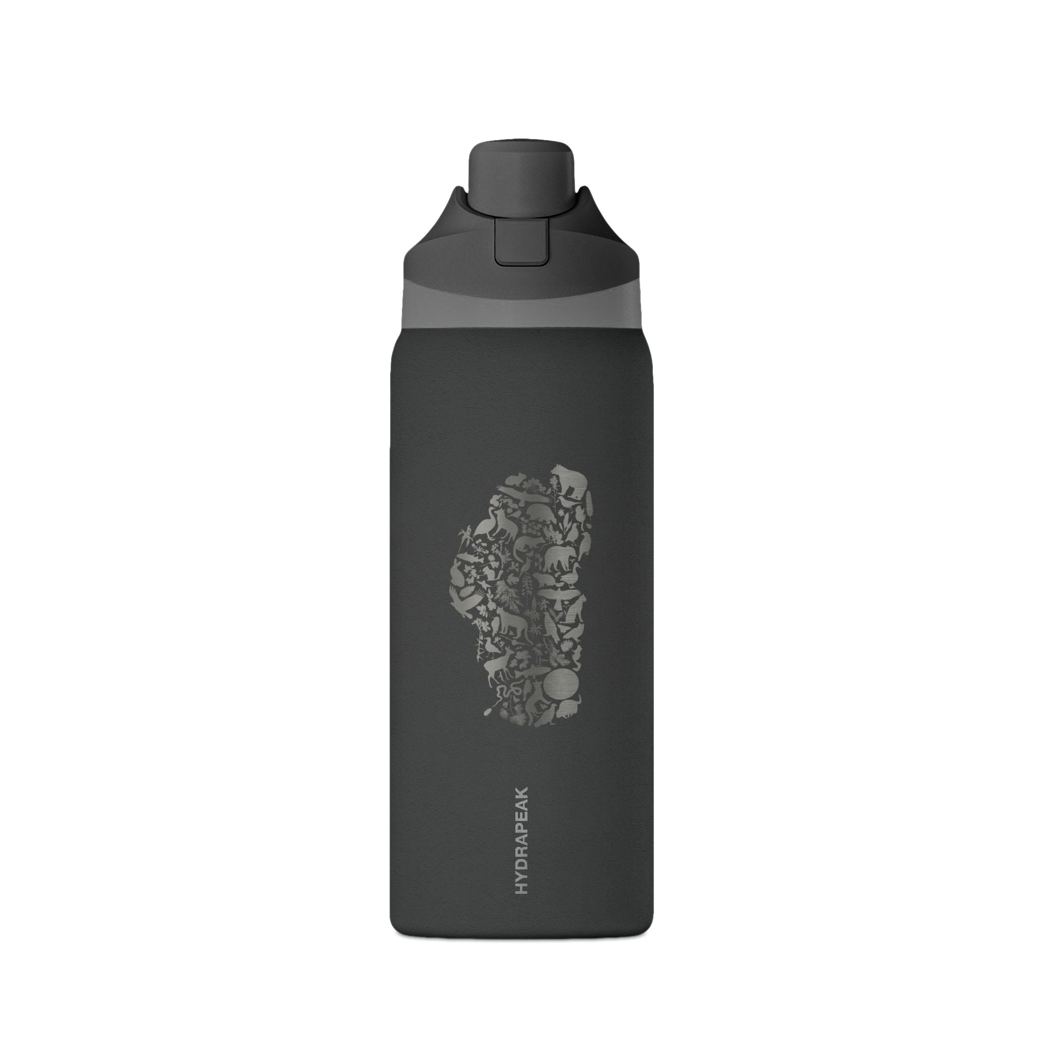 Tahoe Life Insulated Water Bottle — 32oz Oasis Hydro Flask with Minimal Stone Cluster Design
