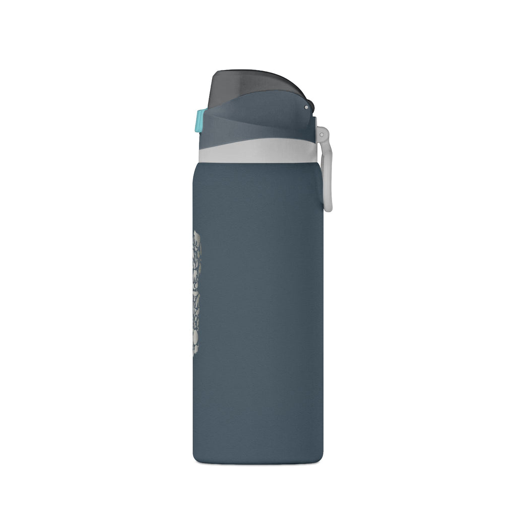 Tahoe Life Insulated Water Bottle — 32oz Oasis Hydro Flask with Minimal Stone Cluster Design