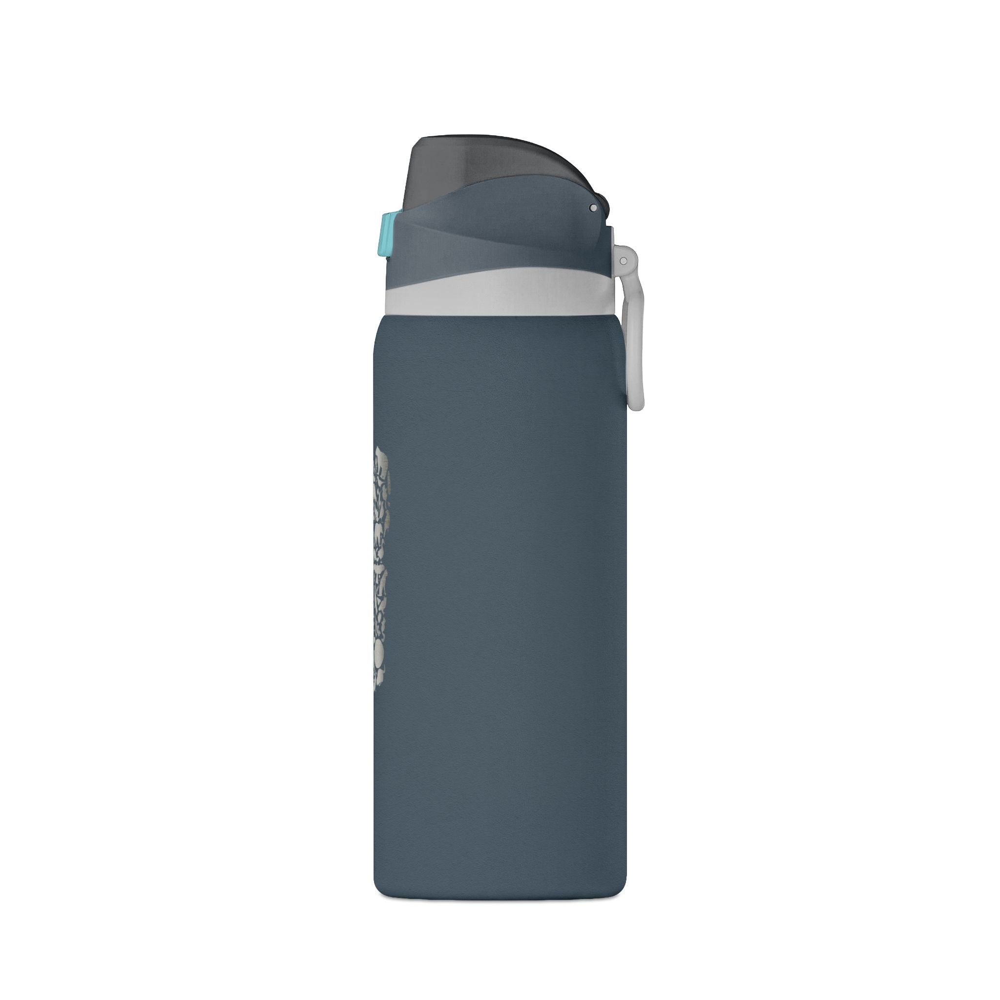 Tahoe Life Insulated Water Bottle — 32oz Oasis Hydro Flask with Minimal Stone Cluster Design