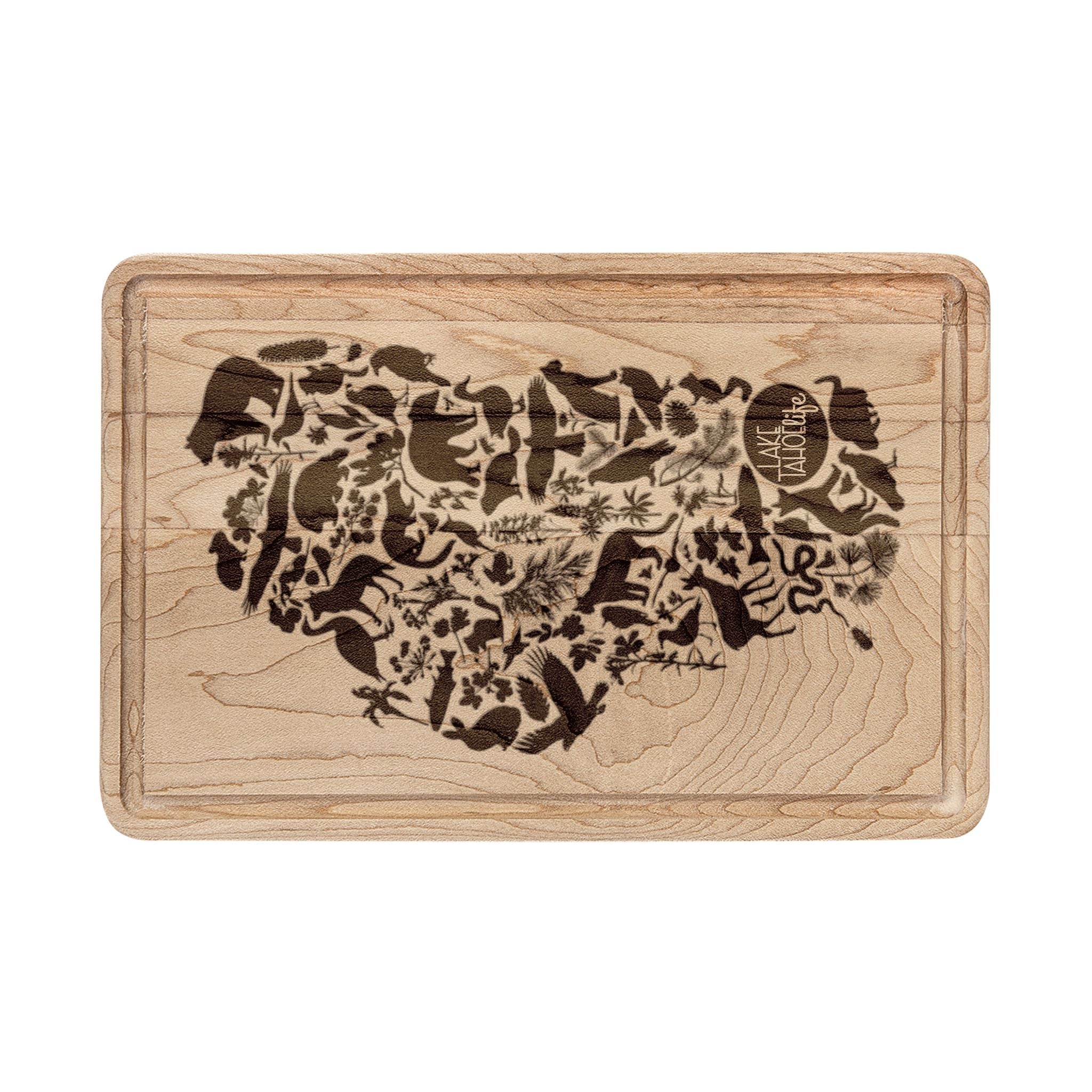 Tahoe Life Engraved Wooden Cutting Board –  Cheese & Charcuterie Board