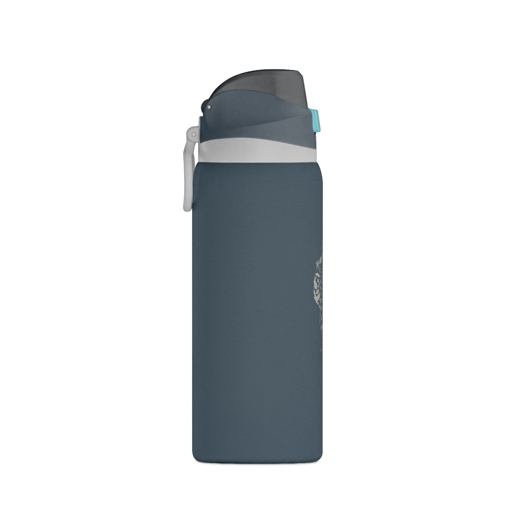 Tahoe Life Insulated Water Bottle — 32oz Oasis Hydro Flask with Minimal Stone Cluster Design