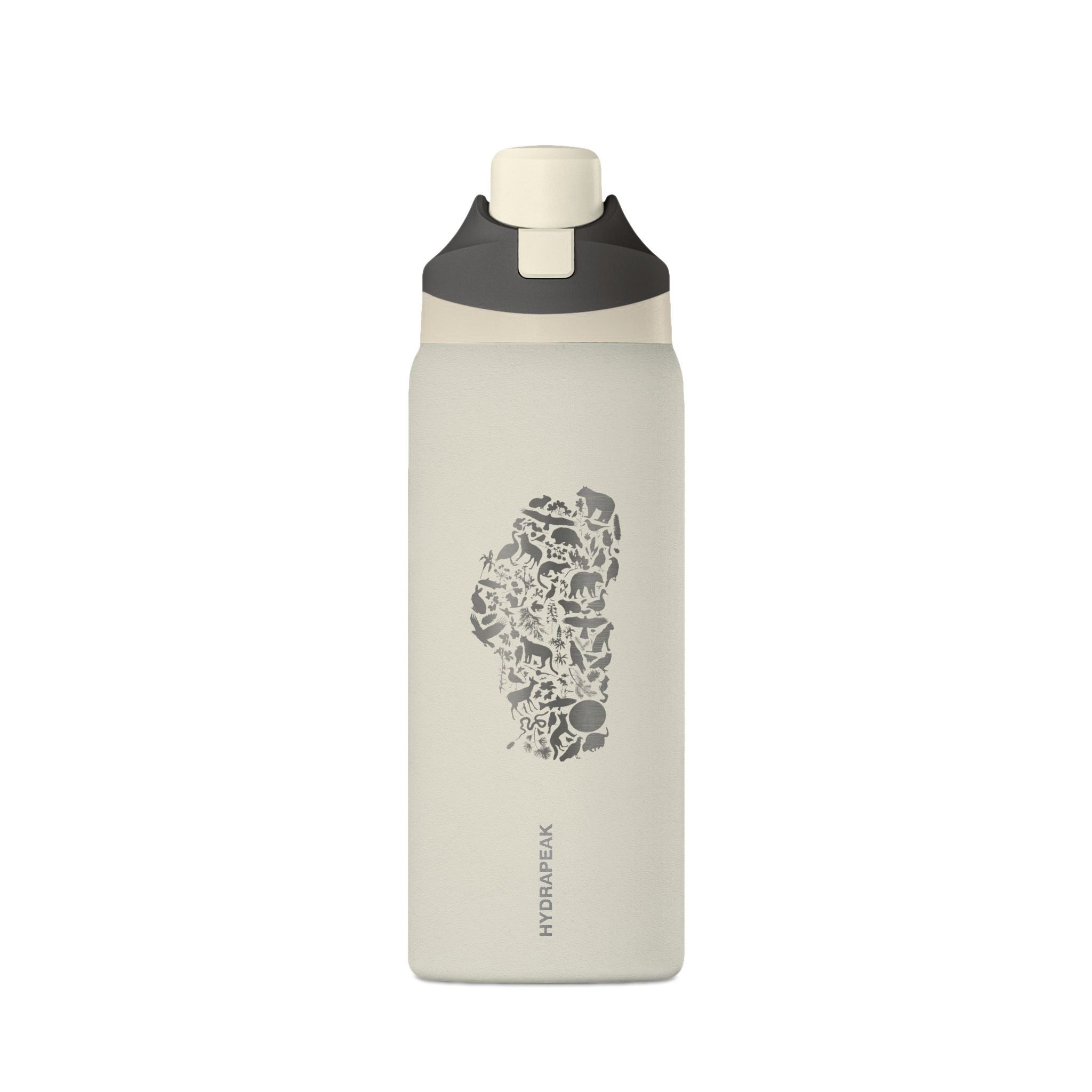 Tahoe Life Insulated Water Bottle — 32oz Oasis Hydro Flask with Minimal Stone Cluster Design