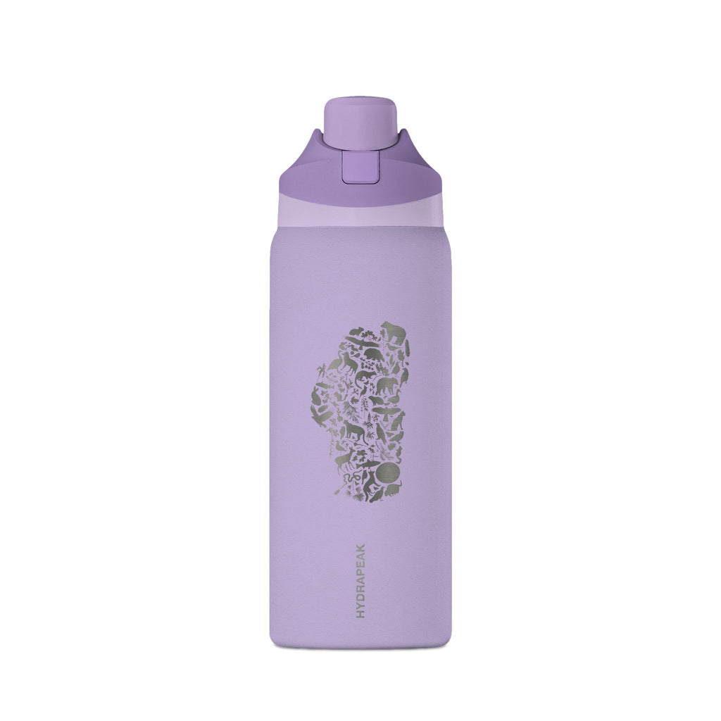 Tahoe Life Insulated Water Bottle — 32oz Oasis Hydro Flask with Minimal Stone Cluster Design