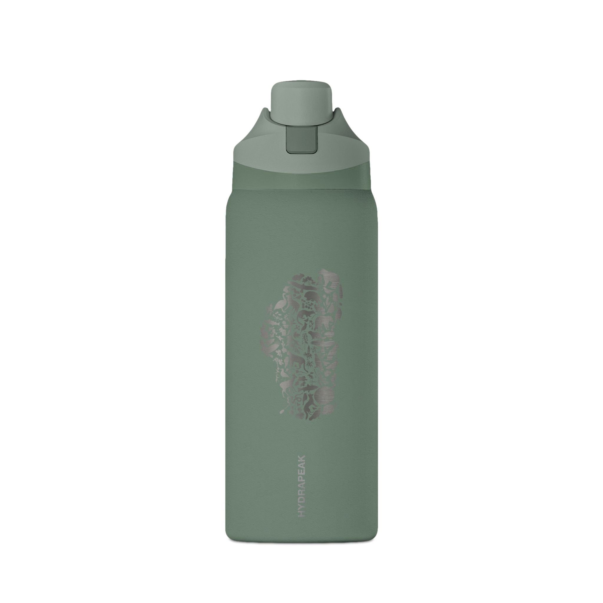 Tahoe Life Insulated Water Bottle — 32oz Oasis Hydro Flask with Minimal Stone Cluster Design