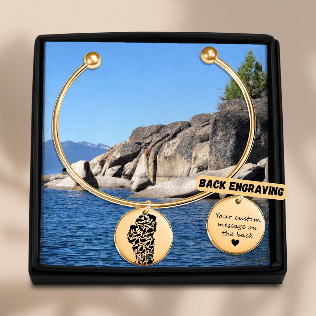 Lake Tahoe Life Wild Bangle Bracelet