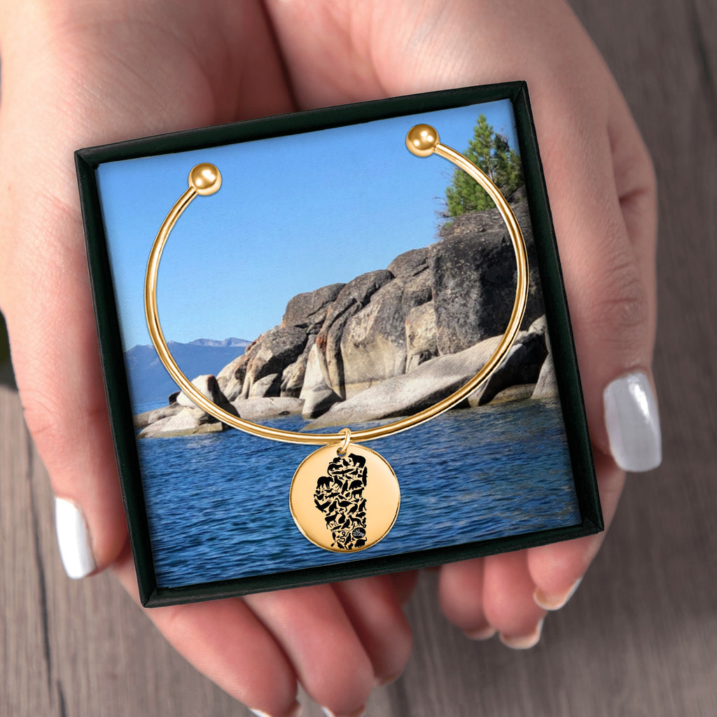 Lake Tahoe Life Wild Bangle Bracelet